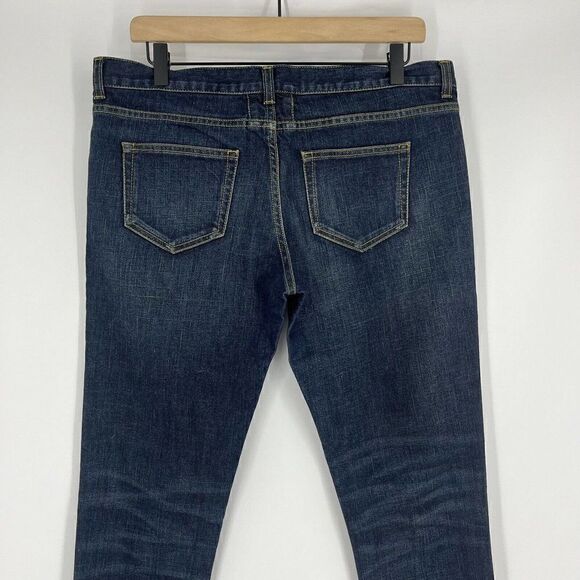 Saint Laurent Jeans Size 33 Womens D01 W/SK-LW Skinny Stretch Denim Dark Wash - Picture 6 of 11